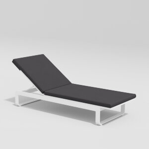 Шезлонг Gardenini Villino белый/антрацит