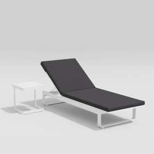 Шезлонг Gardenini Villino белый/антрацит