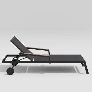 Шезлонг Gardenini Sogno темно-серый/антрацит