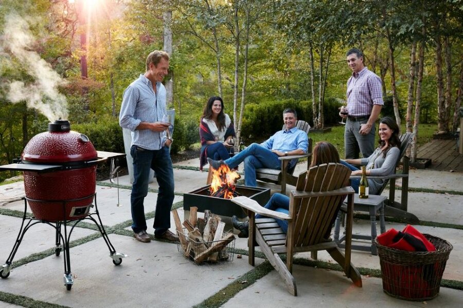 Керамический гриль Kamado Classic Joe Red 46 см