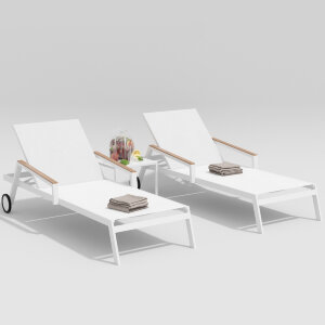 Шезлонг Gardenini Sogno белый