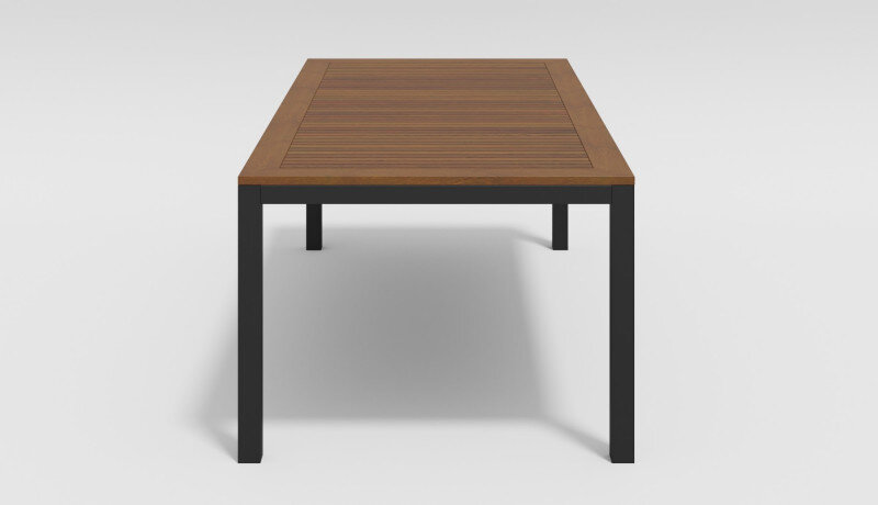 Обеденная группа Gardenini Bella со стульями Voglie темно-серый/черный 180 x 90