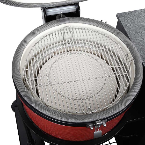 Керамический гриль Kamado Classic Joe II Red 46 см Stand Alone в столе