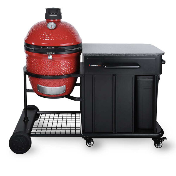 Керамический гриль Kamado Classic Joe II Red 46 см Stand Alone в столе