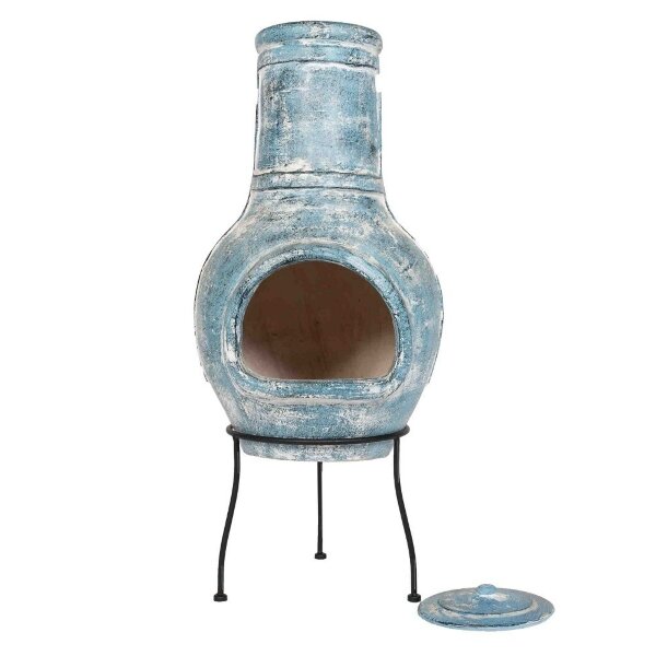 Очаг для костра La Hacienda Blue Banded уличный глиняный камин