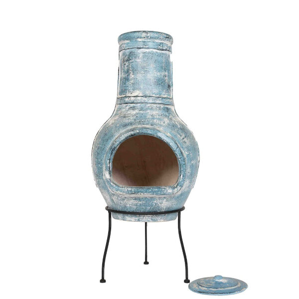 Очаг для костра La Hacienda Blue Banded уличный глиняный камин