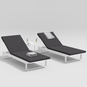 Столик для шезлонга Gardenini Villino белый