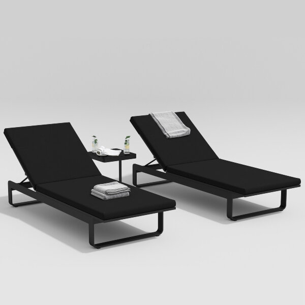 Столик для шезлонга Gardenini Villino черный