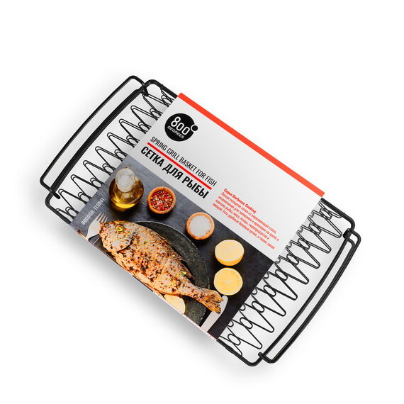 Сетка для рыбы 800 Degrees Spring Grill Basket эластичная