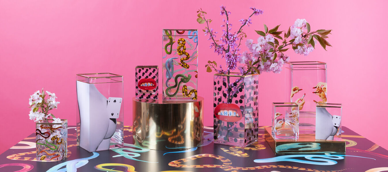 Ваза Seletti Two of Spades Big