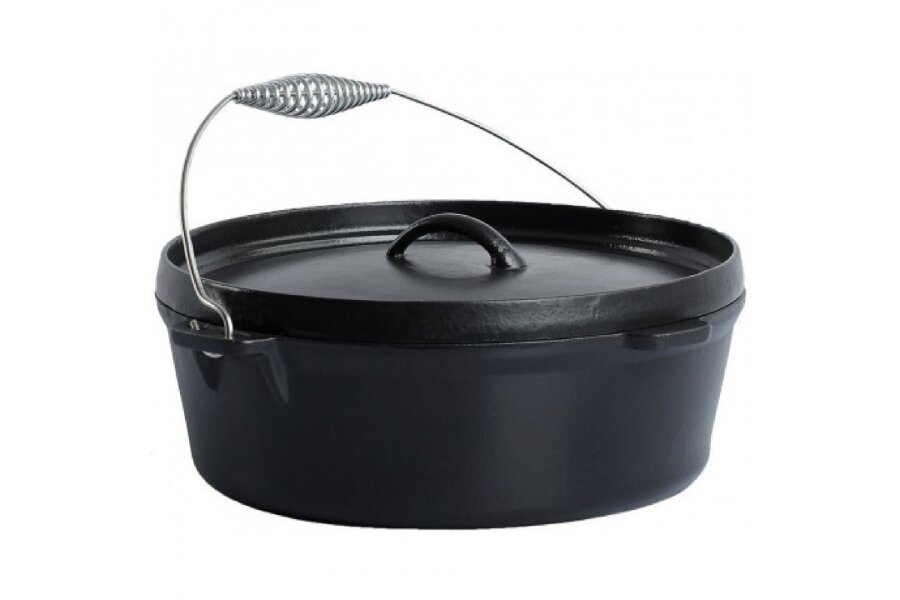 Духовка голландская для гриля Kamado чугунная