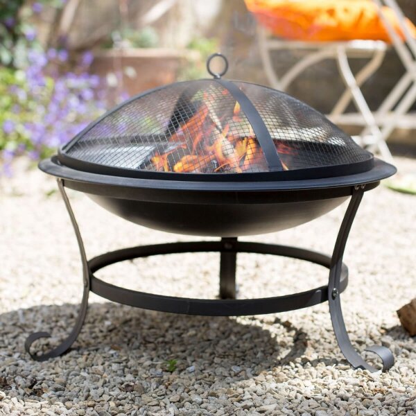 Очаг для костра La Hacienda Boston чаша на ножках с крышкой