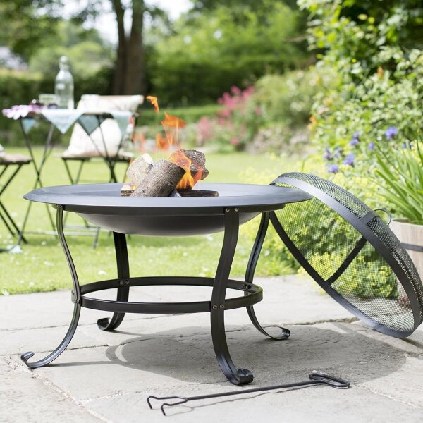 Очаг для костра La Hacienda Boston чаша на ножках с крышкой