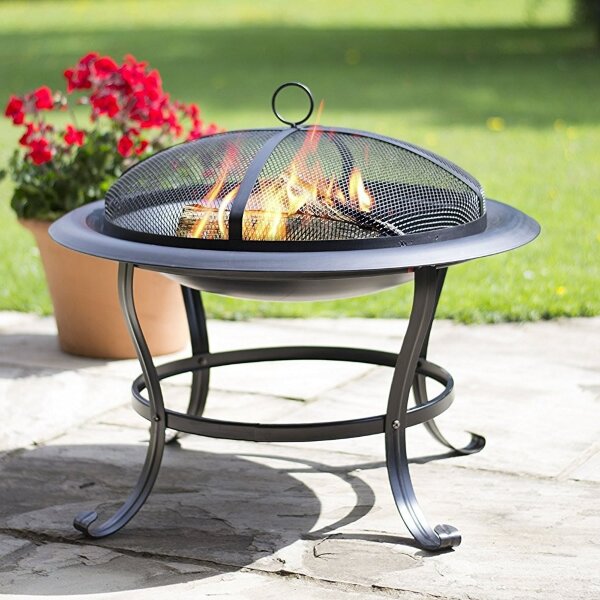 Очаг для костра La Hacienda Boston чаша на ножках с крышкой