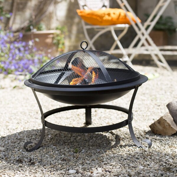 Очаг для костра La Hacienda Boston чаша на ножках с крышкой