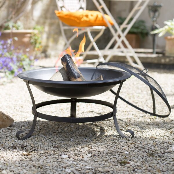 Очаг для костра La Hacienda Boston чаша на ножках с крышкой