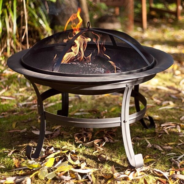 Очаг для костра La Hacienda Boston чаша на ножках с крышкой