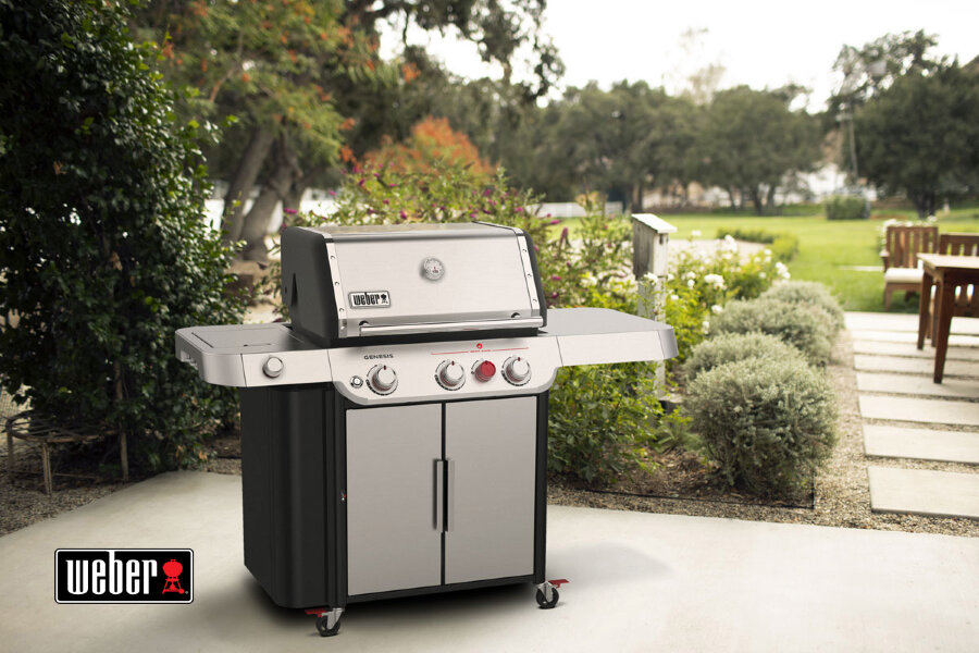 Газовый гриль Weber Genesis S-335 нержавеющая сталь