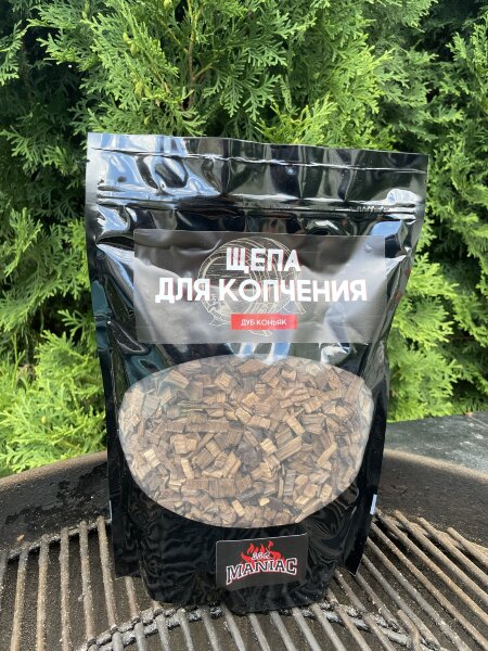 Щепа для копчения BBQ Maniac дуб коньяк