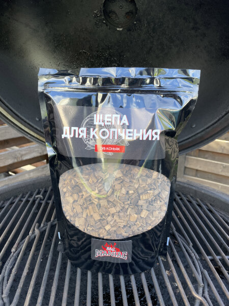 Щепа для копчения BBQ Maniac дуб коньяк
