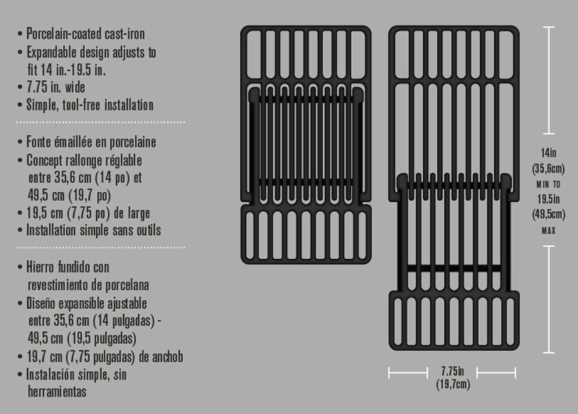Решетка для гриля Char-Broil универсальная чугунная