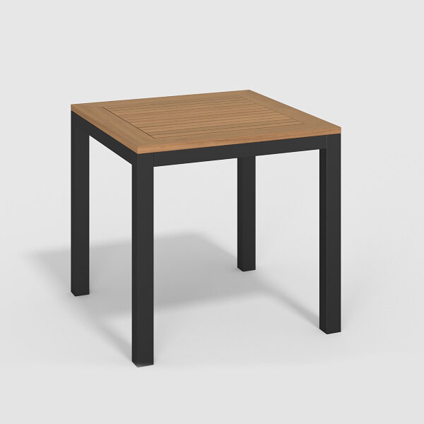 Стол обеденный Gardenini Bella 80 x 80 см темно-серый