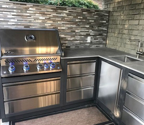 Тумба-основание грилей Napoleon BI-32/BIG-32 с 2-мя выдвижными ящиками