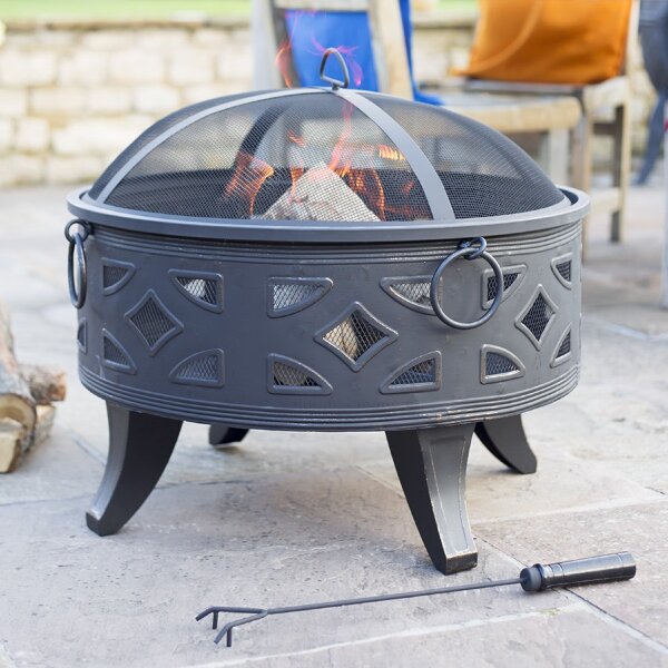 Очаг для костра La Hacienda Diamond чаша на ножках с крышкой