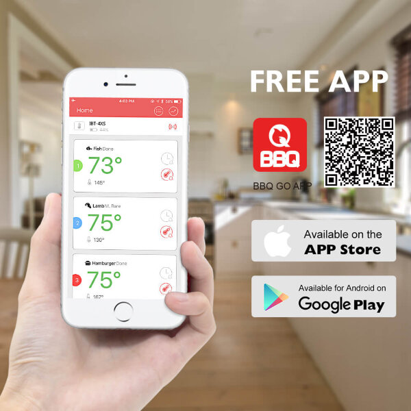 Термометр InkBird IBT-4XS (Bluetooth, 4 щупа)