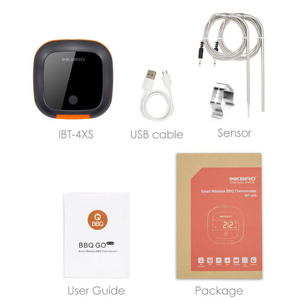 Термометр InkBird IBT-4XS (Bluetooth, 4 щупа)