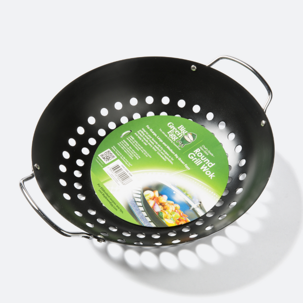 Вок для гриля Big Green Egg XXL/XL/L/M перфорированный 2 ручки (диаметр 28 см)