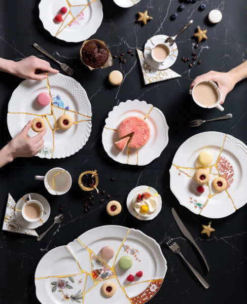 Seletti Десертная тарелка Kintsugi