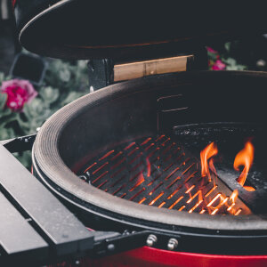 Противень для гриля Kamado Classic Joe с лазерной обработкой полукруглый нержавеющая сталь