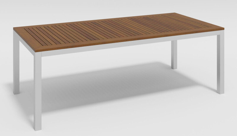 Обеденная группа Gardenini Bella со стульями Calma белый/бежевый 220 x 100