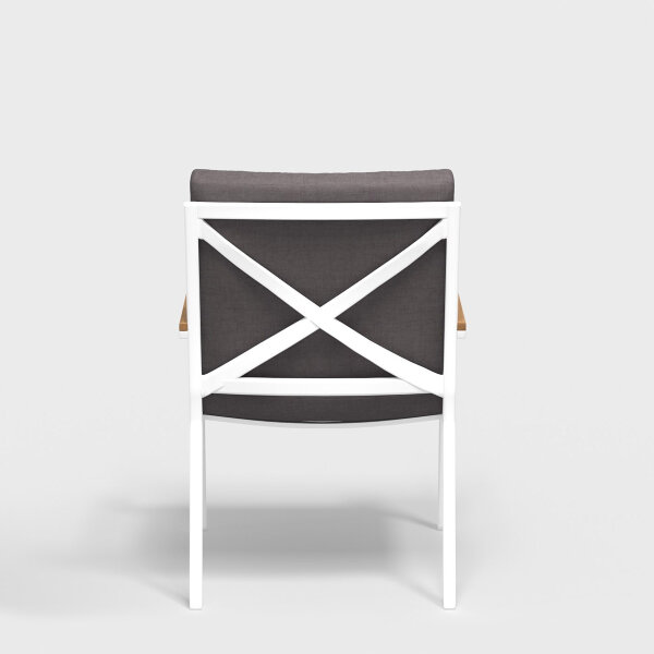 Стул Gardenini Calma S белый/антрацит