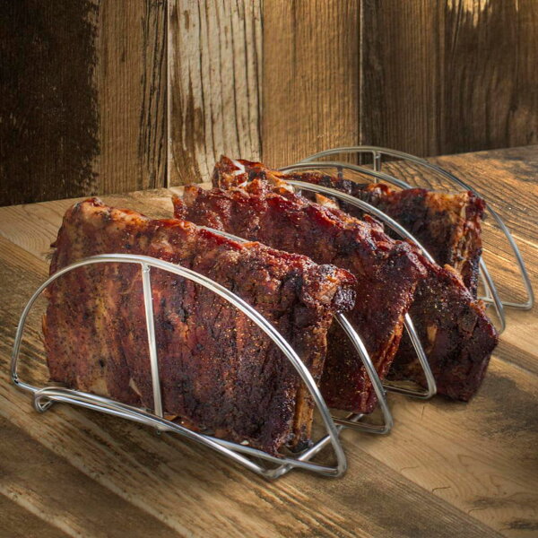 Стойка для ребрышек Kamado из нержавеющей стали
