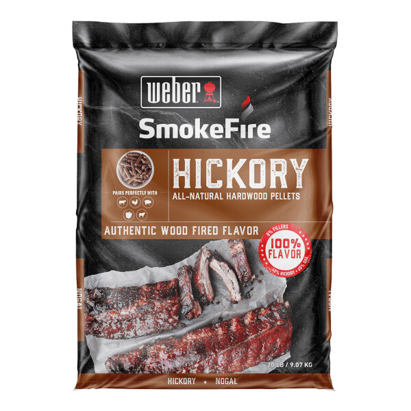 Пеллеты древесные для гриля Weber SmokeFire Гикори