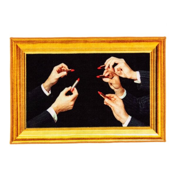 Seletti Коврик Lipstick Black