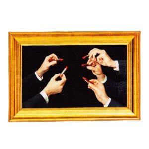 Seletti Коврик Lipstick Black