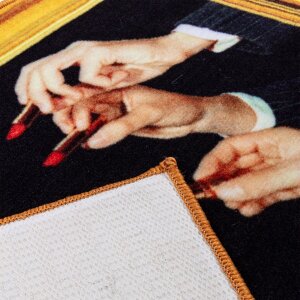 Seletti Коврик Lipstick Black