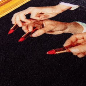 Seletti Коврик Lipstick Black