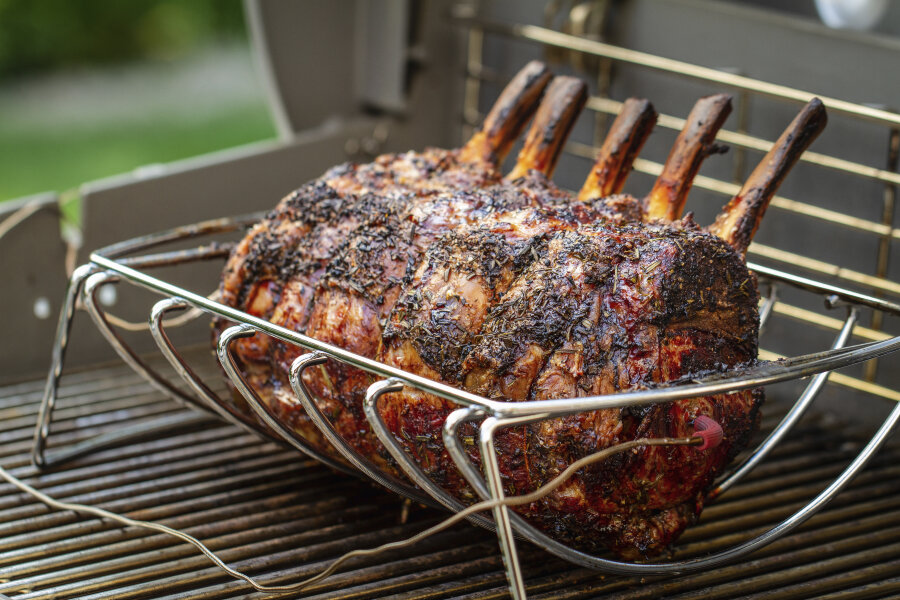 Подставка для ребрышек Weber 2 в 1