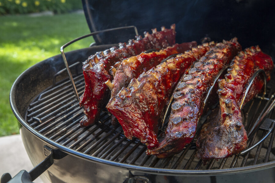Подставка для ребрышек Weber 2 в 1