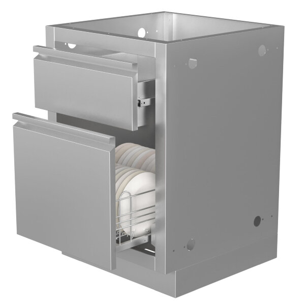 Тумба универсальная с малым выдвижным ящиком и ящиком-посудосушителем