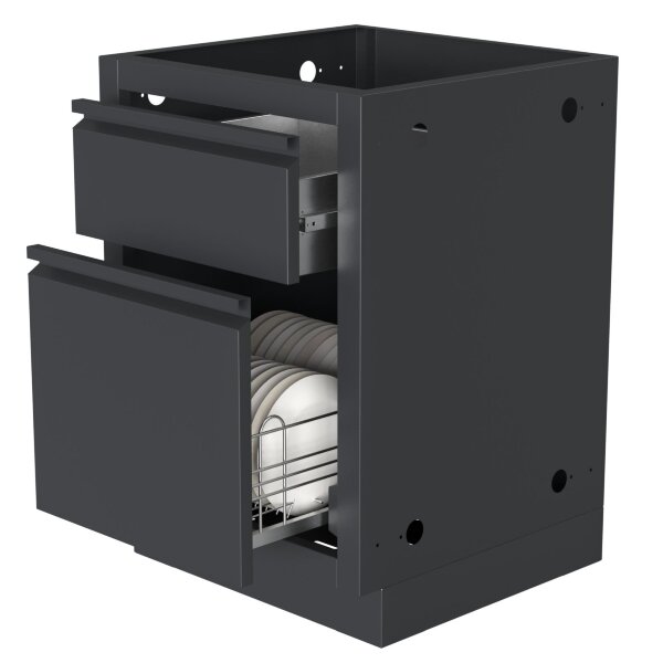 Тумба универсальная с малым выдвижным ящиком и ящиком-посудосушителем