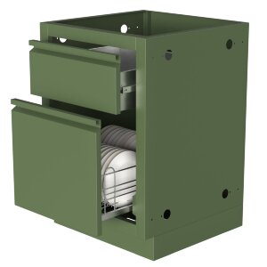 Тумба универсальная с малым выдвижным ящиком и ящиком-посудосушителем