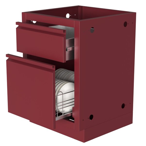 Тумба универсальная с малым выдвижным ящиком и ящиком-посудосушителем